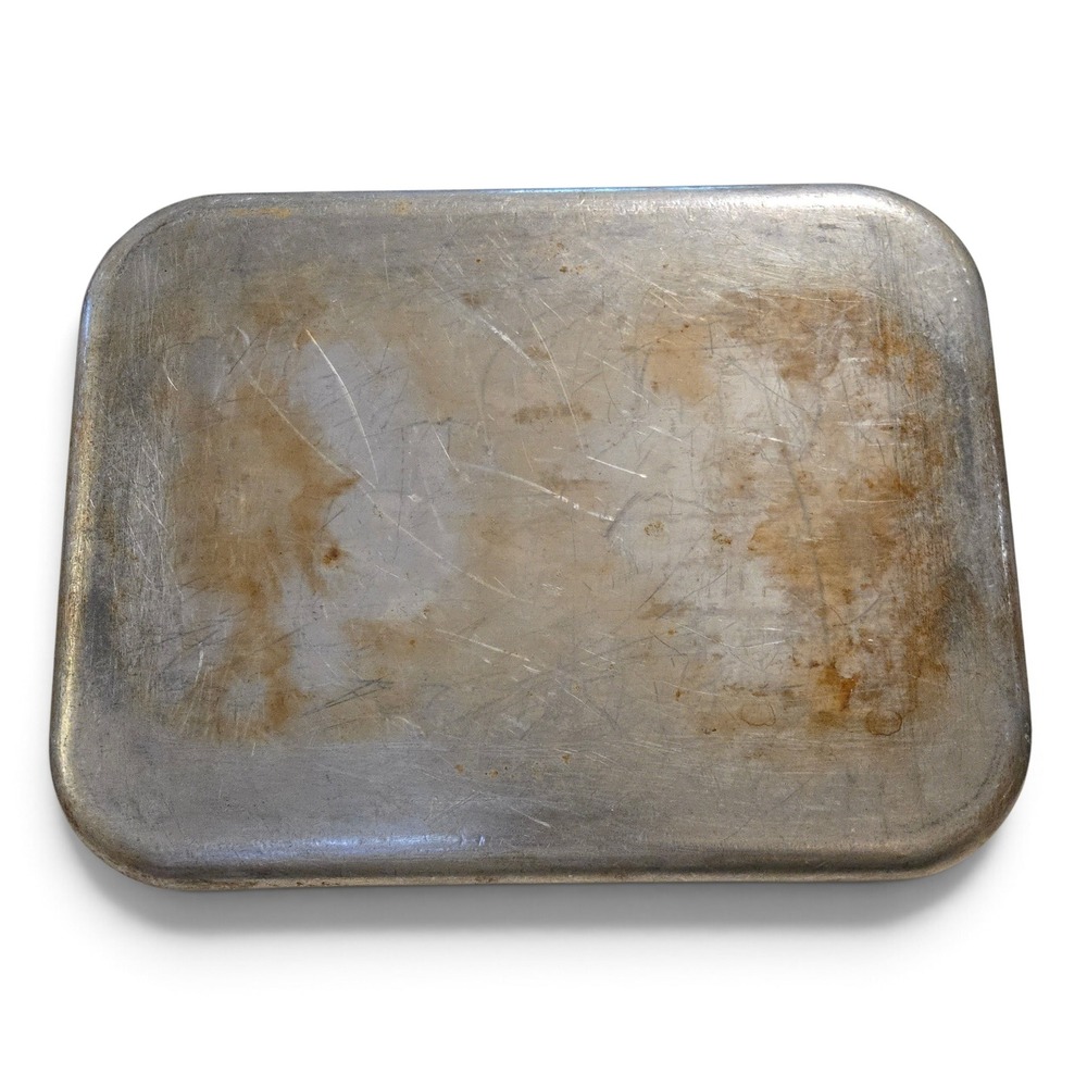 VTG Williams Sonoma Aluminum Roaster Pan French Cookware Silver Riveted Handles - Picture 5 of 8